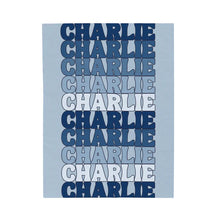 Blanket- Repeat Name in Blues