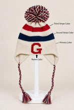 Hats with Pom- Stripes