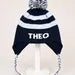Hats with Pom- Stripes