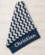 Chevron Cotton Knit Blanket