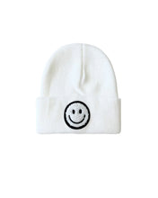 Smile Beanie for Baby and Toddler-White
