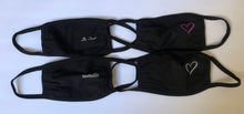 Face Masks - One Size Adult Black Mask with Detail