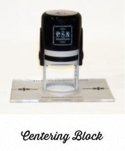 Personalized Rectangle Stamper- Flower Design