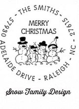 Personalized Stamper-Snow Family