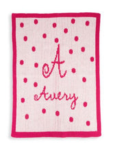 Butterscotch Blanket-Precious Polka Dot with Name