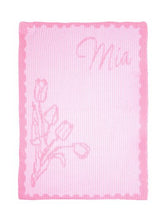 Tulips & Name Stroller Blanket