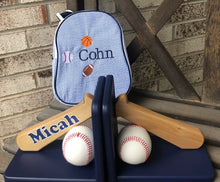 Book Ends-Baseball Bat and Ball