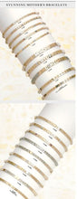 Bracelet- 14K Gold Family Name Bracelet - Letters with Diamond Heart Separators