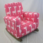 Upholstered Rocker Pink Jamestown