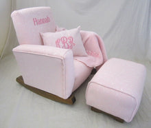 Upholstered Rocker Pink Jamestown